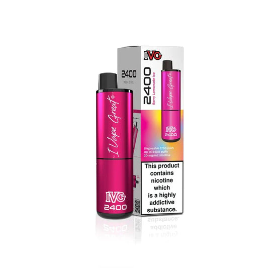 IVG 2400: Berry Lemonade Ice Vape (4 Pods) - VapeMatch.co.uk