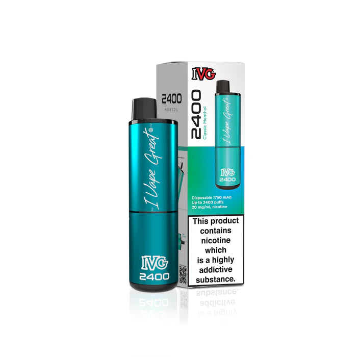 IVG 2400: Classic Menthol Vape (4 Pods) - VapeMatch.co.uk