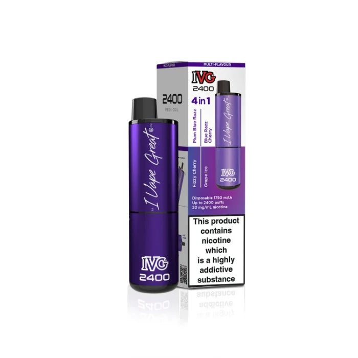 IVG 2400: Purple Edition 4 in 1 Multi Flavour Vape - VapeMatch.co.uk