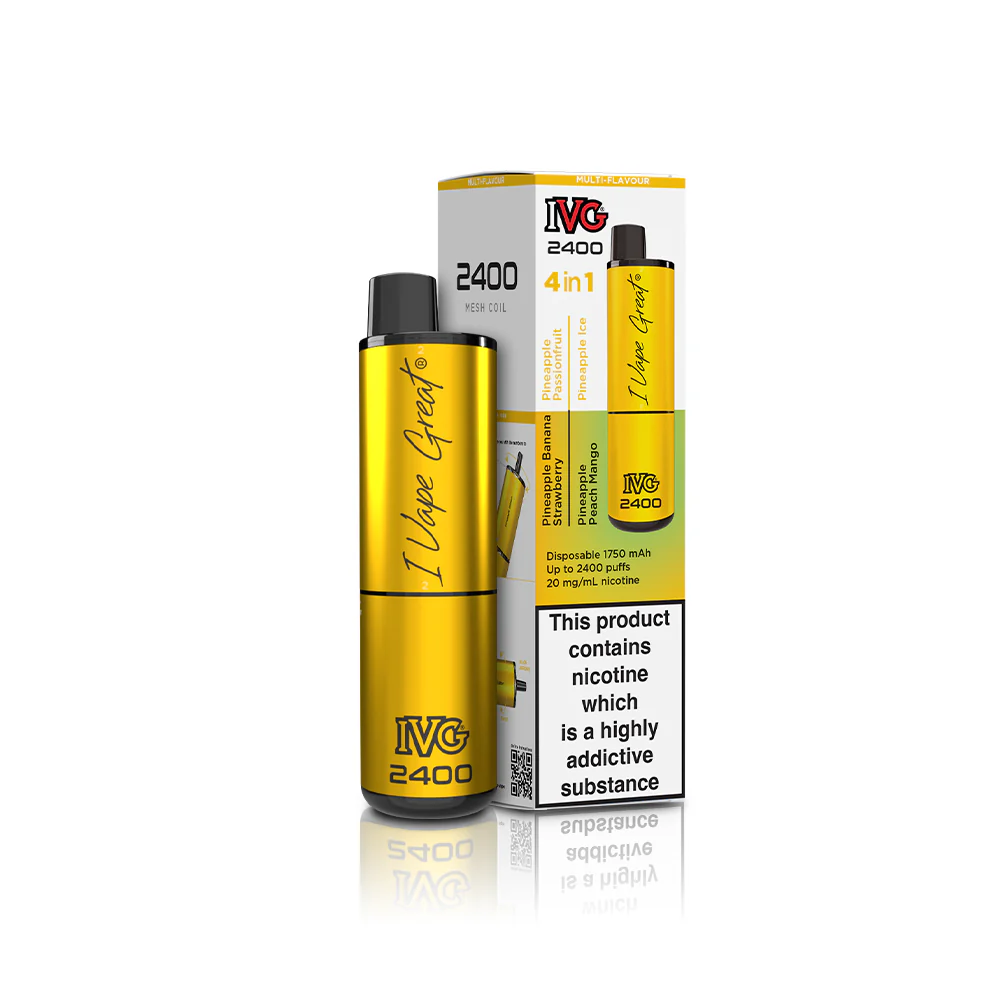 IVG 2400: Pineapple Edition 4 in 1 Multi Flavour Vape - VapeMatch.co.uk