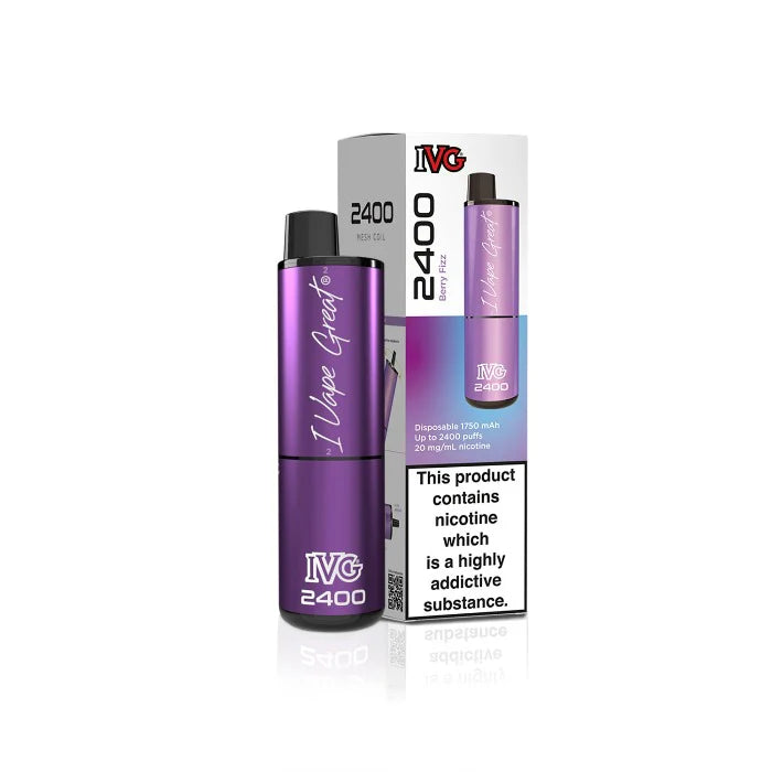 IVG 2400: Berry Fizz Vape (4 Pods) - VapeMatch.co.uk