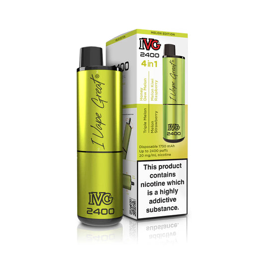 IVG 2400: Melon Edition 4 in 1 Multi Flavour Vape - VapeMatch.co.uk