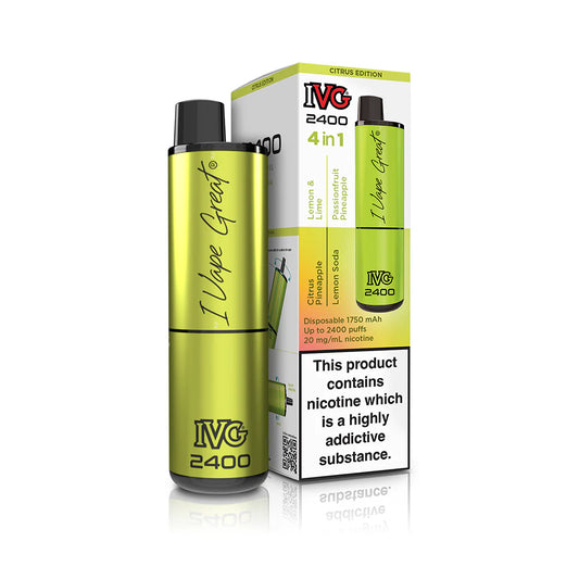 IVG 2400: Citrus Edition 4 in 1 Multi Flavour Vape - VapeMatch.co.uk