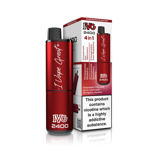 IVG 2400: Pomegranate Edition 4 in 1 Multi Flavour - VapeMatch.co.uk